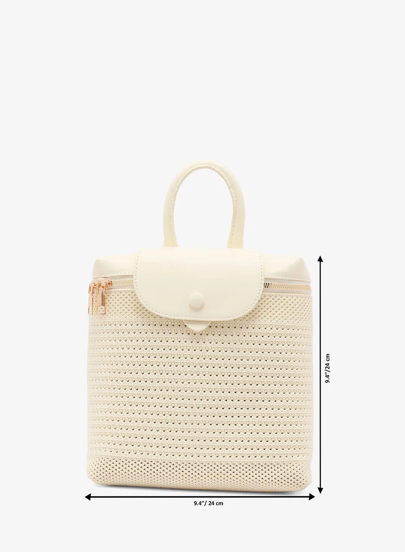 Ginger  Woven Texture Backpack for Women | Best Price UAE
